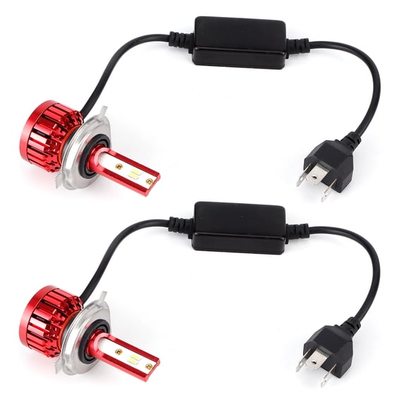2Pcs H4 6000K Car LED Headlight Bulbs Headlamp 35W 9-35V