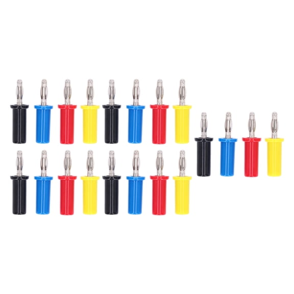 Neyseki 5 Sets Banana Plug Connector 4mm Brass Accessory Kit for Machine Equipment J.10013