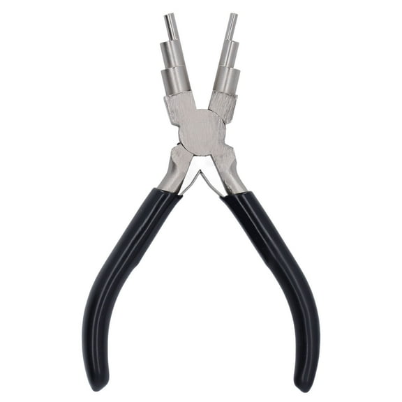 Neyseki 6 Segment Winding Pliers Round Nose Metal Wire Bending Looping Tool for DIY Jewelry Crafts