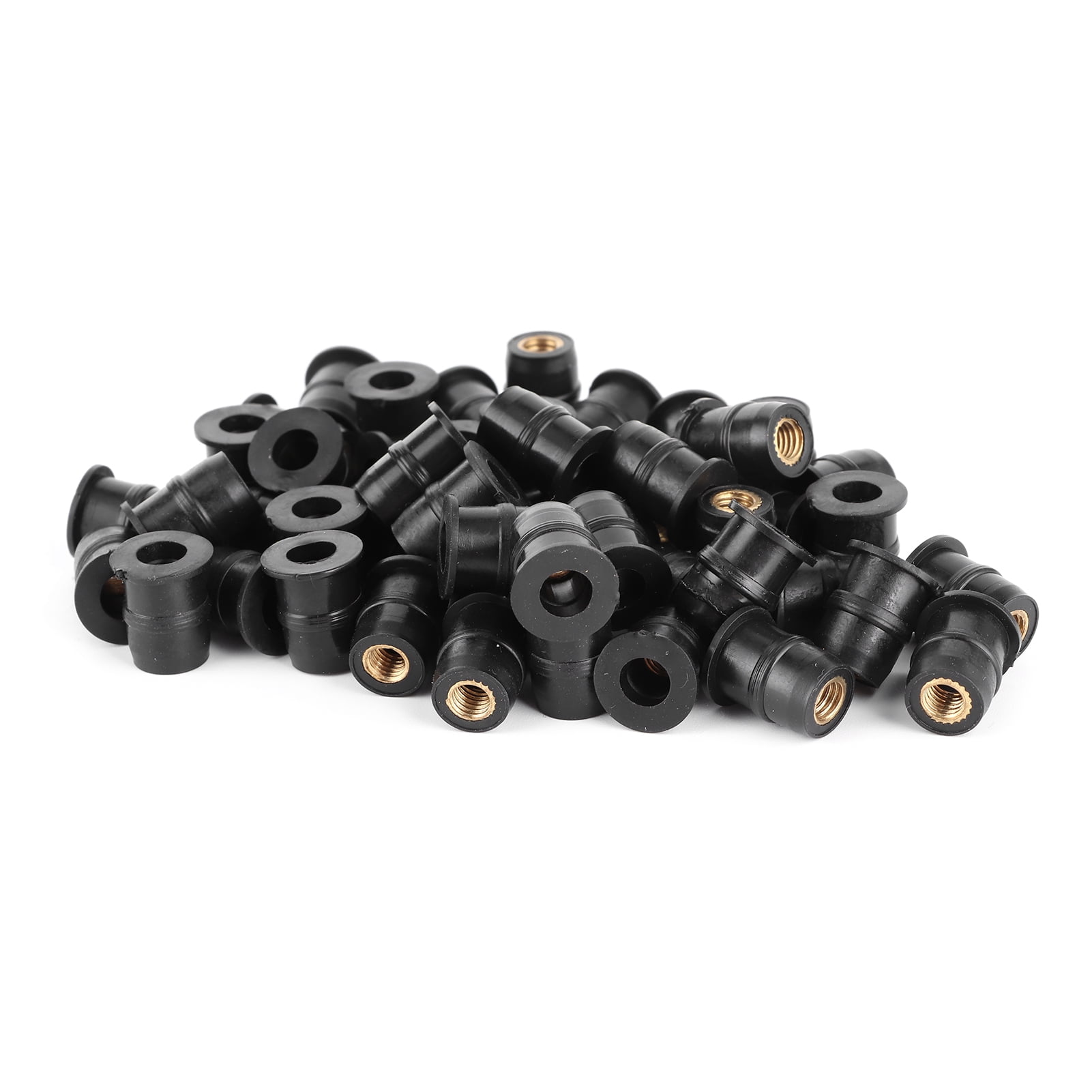 Neyseki M5 Rubber Nuts 5mm Metric Motorcycle Windscreen Fairing Fastener Fixing Tool