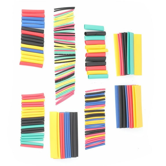 Neyseki Multicolor PE Heat Shrink Tubing Shrinkable Tube Wire Cable Insulated Sleeve Wrap (164pcs)