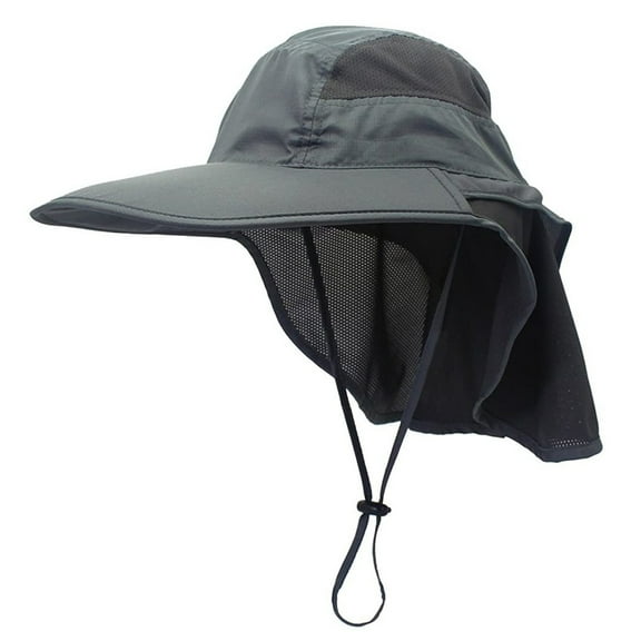Neyseki Outdoor Sun Hat with 50+ UPF Protection Hunting Hat Wide Brim Fishing Hat with Neck Cover