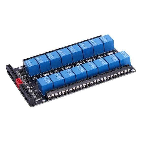 Relay Board 16 Channel Power AntiReverse TwoWay Isolation AntiInterference Relay Control Module(DC12V )
