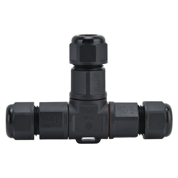 Neyseki Waterproof Connector 3 Pin Tee Electrical Wire Terminal Quick Connect Adapter 250V 16A TL20
