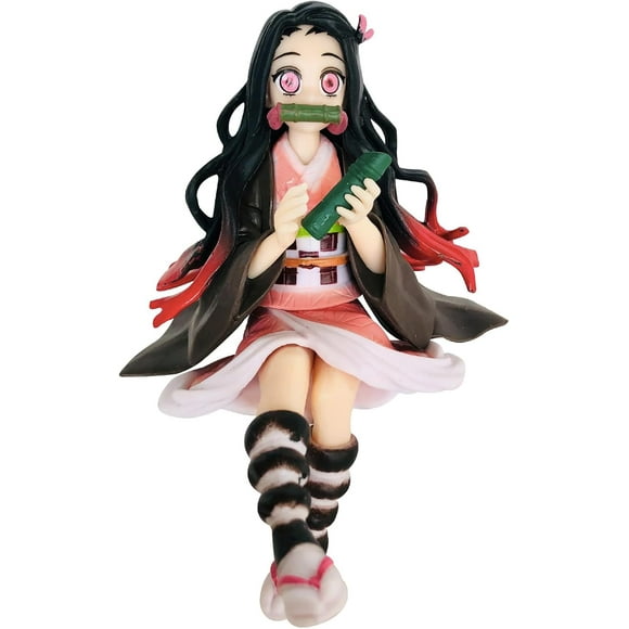 Nezuko Anime Figure Cake Toppers Collection Figures Stuff Girly Car Dashboard Decorations Accessories Interior Home Office Desk Charm Ornaments For Women Men Girls Boys Christmas Birthday Gifts