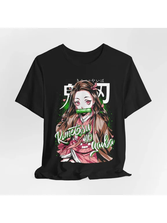Nezuko Anime Tee, Japanese Graphic T-shirt Sizes S-5XL