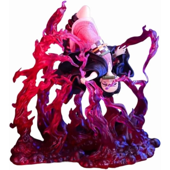 Nezuko Figure Blood Explosion Kamado Nezuko Tengen Anime Figures 16cm/6.3inch PVC Character Cosplay Model Collectible Decoration Gifts