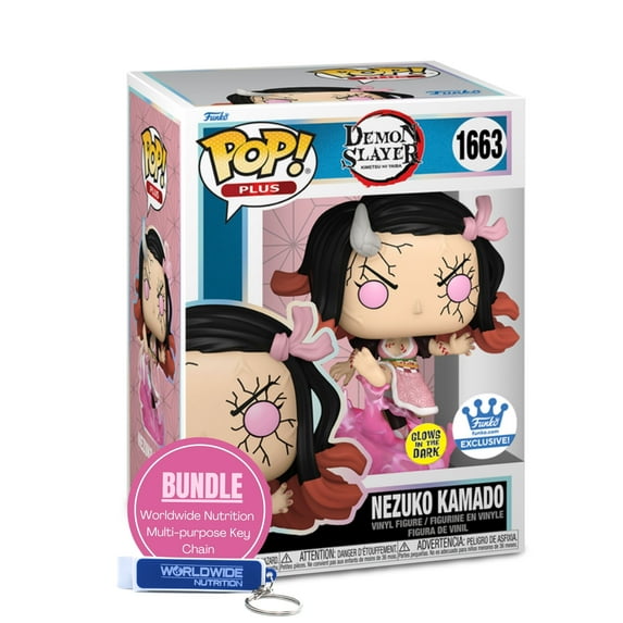 Nezuko Kamado Funko Pop! Plus Demond Slayer - Glow Exclusive Vinyl Figure #1663 with Box