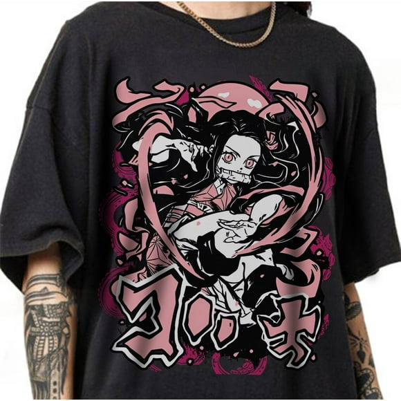 Nezuko Kamado T-shirt, Kimetsu no Yaiba, Demon Slayer Manga Anime Shirt