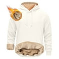 thumbnail image 1 of Nfhtoj Men's Heavy Hoodie Sherpa Fleece Lined Pullover Thick Winter Hooded Sweatshirt, 1 of 6