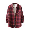 thumbnail image 1 of Nfhtoj Mens Flannel Shirts Men's Plaid Flannel Shirts Long Sleeve Regular Fit Button Down Causal Shirts Lightweight Fall Shacket Jacket for Men, 1 of 5