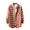 thumbnail image 1 of Nfhtoj Mens Plaid Shirt Long Sleeves Classic Flannel Shirt Button Down Shirt Jacket Tops Lightweight Shirts for Men, 1 of 3