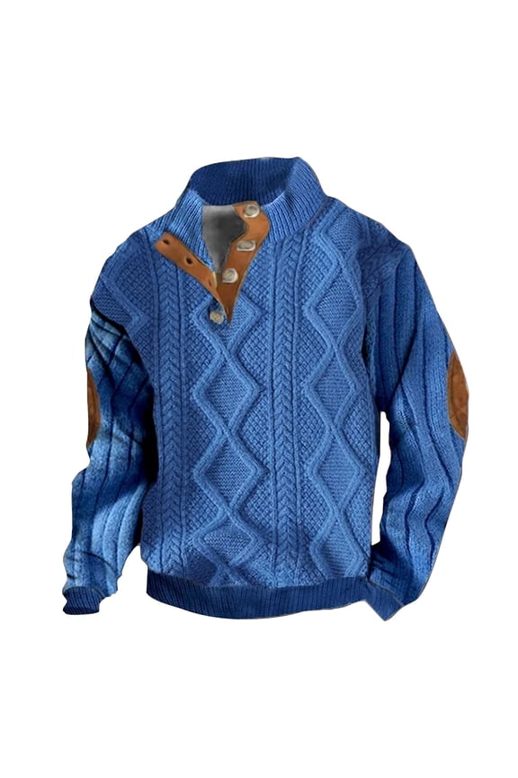 Western Sweater for Mens Aztec Pullover Vintage Graphic Western Hoodies Casual Long Sleeve 1/4 Zip Pullover Mens Country Jacket