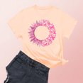 thumbnail image 1 of Nfurl Breast Cancer T Shirts for Women Loose Short Sleeve Pink Ribbon Graphic Tee Shirts Breast Cancer Awareness Clothes Gifts for Survivor Beige,XXL, 1 of 3