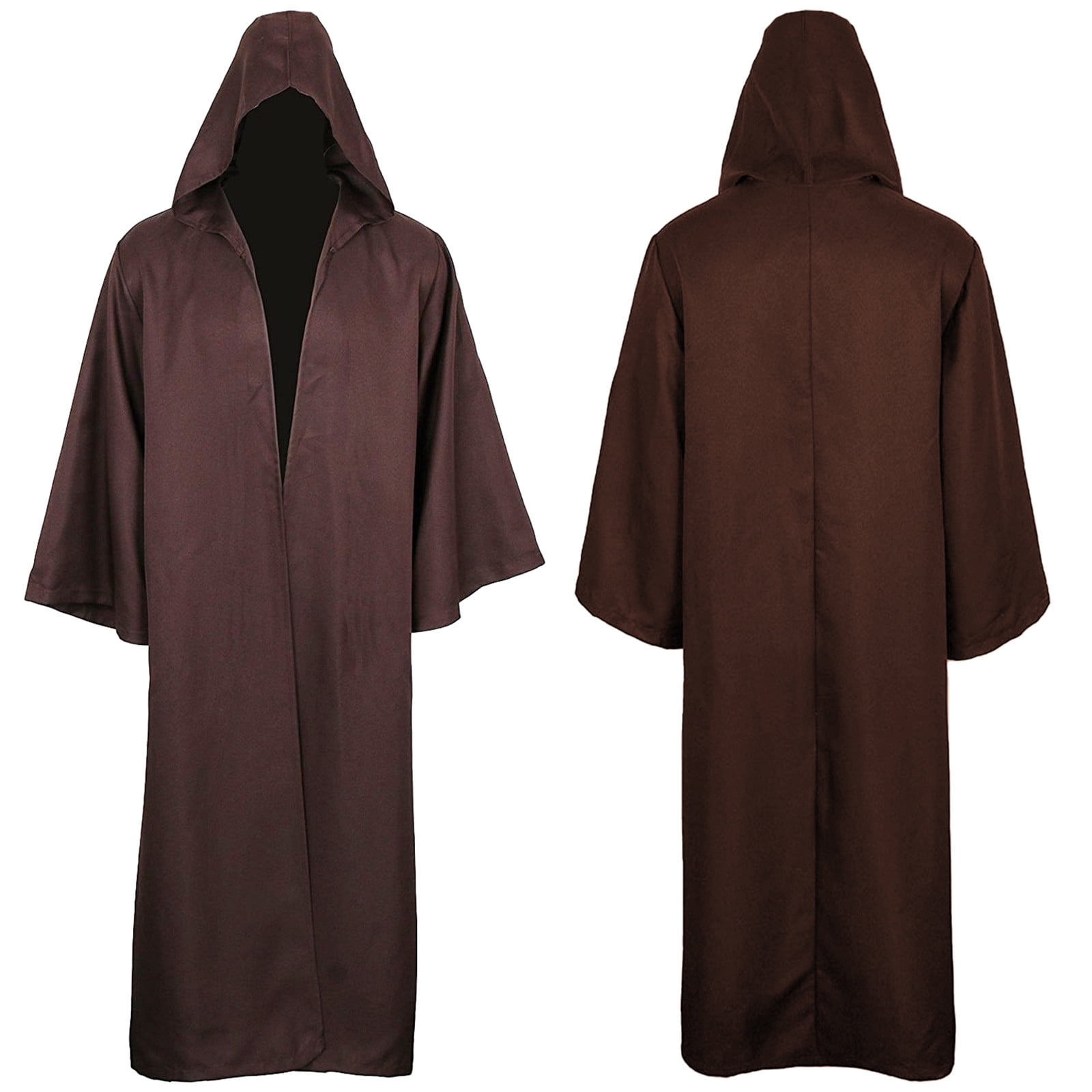 Nfurl Gothic Dress Robe with Hooded for Women Retro Dolman Sleeve Maxi ...