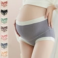 thumbnail image 1 of Nfurl Maternity Underwear for Women High Waist Pregnancy Seamless Panties Soft Belly Support Underwear Over Bump Green M, 1 of 8