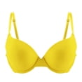 thumbnail image 1 of Nfurl Plunge Bras for Women Push up Underwire Bra Seamless Support Balconette Comfortable Anti Sagging Everyday Bras Yellow XL, 1 of 2