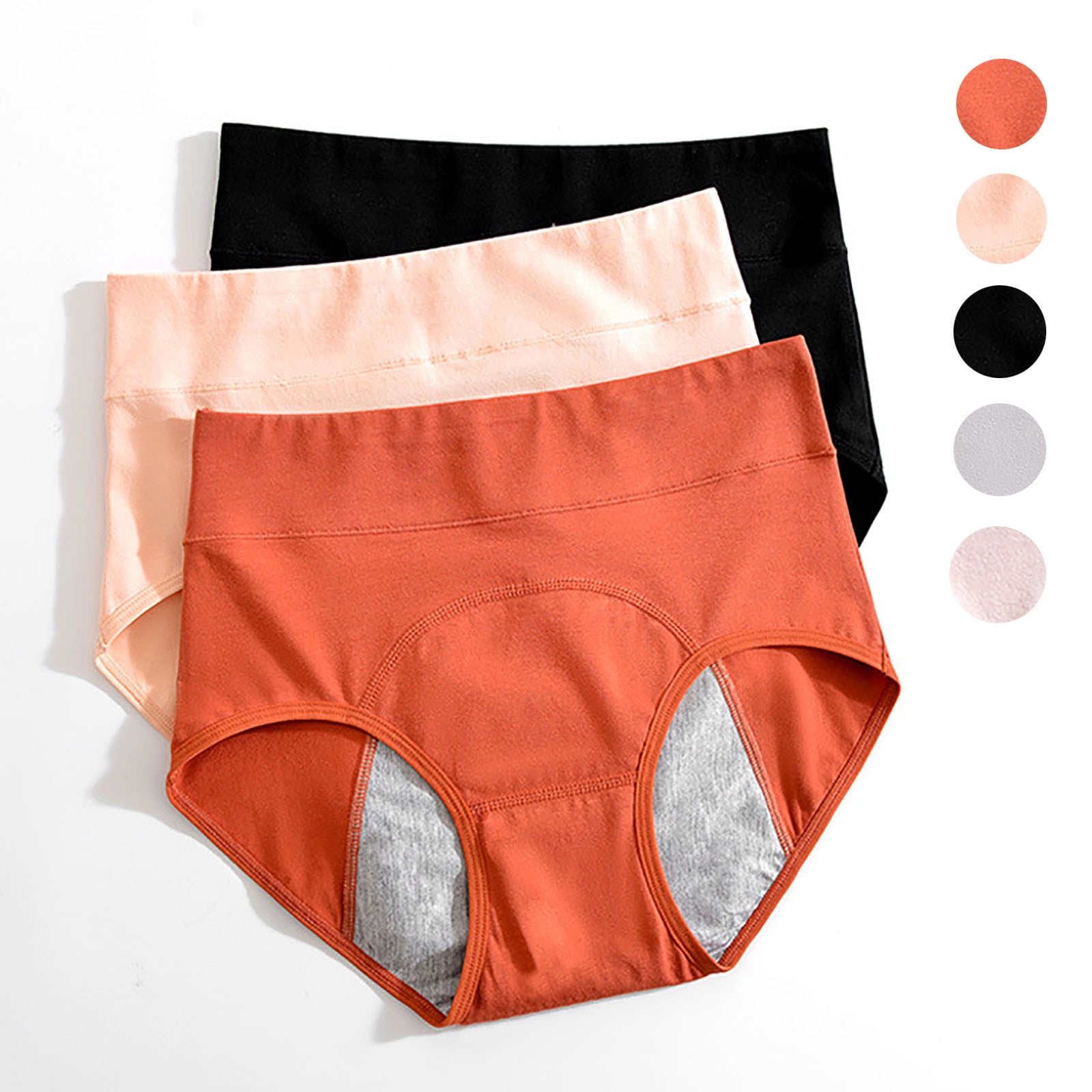 Nfurl Women Menstrual Period Briefs Breathable Leakproof Period Underwear Easy Clean Panties