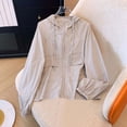 thumbnail image 1 of Nfurl Women's Lightweight UV Protection Jackets Loose Fit Going Out Cooling Summer Jacket Lightweight Outdoor Sun Protection Athletic Jackets Gray,Size L, 1 of 5