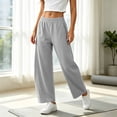 thumbnail image 1 of Nfurl Womens Barrel Sweatpants Elastic Waist Baggy Sweatpant with Pockets Wide Leg Pants Casual Sweat Pants Trousers for Going Out Workout Yoga Gray,XL, 1 of 9