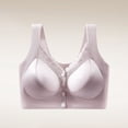 thumbnail image 1 of Nfurl Womens Bras Snap Front WIreless Bras for Seniors Women Push up Lace Bralettes Support Full Coverage Front Close Comfort Bra Purple,XL, 1 of 9