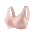 thumbnail image 1 of Nfurl Womens Sports Bras High Support Wide Strap Seamless Wireless Molded Cup Sports Bra Comfy Workout Bras for Gym Yoga Pink,XL, 1 of 2