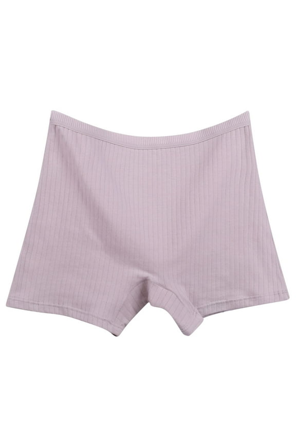 Womens Stretch Boyshorts Underwear Plus Size Cotton Brief Underwear Soft High Waisted Panties Breathable Full Coverage Briefs Gray XXXXL