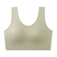 thumbnail image 1 of Nfurl Womens Wireless Bras Wide Strap Sewn in Pad Wireless Sports Bra Supportive Push up Workout Yoga Bras Green,Free Size, 1 of 9