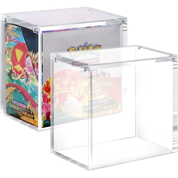 Ngadrk Acrylic Display Case, ETB Protector Case, Booster Box Acrylic Case(138*77*124mm)