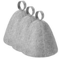 thumbnail image 1 of Ngardk 3 pack Wool Sauna Hat for Women and Men, Sauna Cap Protect Hair, Sauna Accessories, 1 of 6