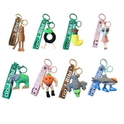 Ngardk 8pcs Italian Brainrot Keychain, Tung Tung Tung Sahur Keychain for Kids Gifts
