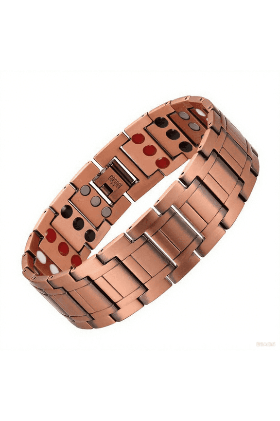 Copper Magnetic Bracelet for Men, 3X Strength 99.99% Solid Copper Bracelets