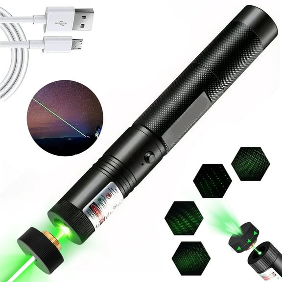 Ngardk High Power Laser Pointer, USB Rechargable Pet Play Laser Pen Pack of 1