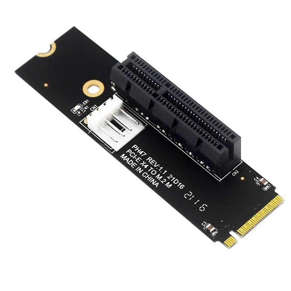Ngff M.2 To Pci-e 4x Riser Card M2 M Key To Pcie X4 Adapter With Led ...