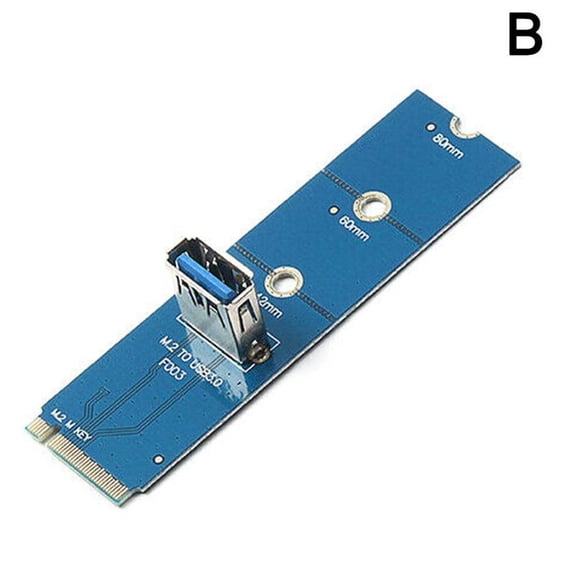 Ngff M.2 To Usb 3.0 Transfer Pci-e Riser Card Adapter For Mining Machine Black