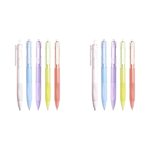 Ngheia 10 Pack Click Gel pans with 0.7mm Tip – Black 15ml Ink, Press to Extract, Smooth Writing, Journaling, Note Taking, Back-To-Schol, Fall Semester, Ofice Use