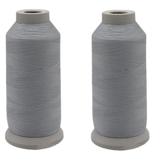 Ngheia 2-Pack Glow in the Dark Embroidery Thread - Fluorescent Sewing Thread for Night Diy, Crafts, Music Festivals, Gray
