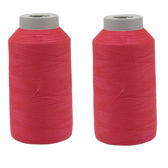 Ngheia 2-Pack Glow in the Dark Embroidery Thread - Fluorescent Sewing Thread for Night Diy, Crafts, Music Festivals, Red