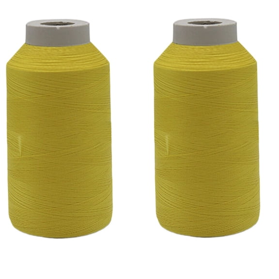Ngheia 2-Pack Glow in the Dark Embroidery Thread - Fluorescent Sewing Thread for Night Diy, Crafts, Music Festivals, Yellow