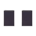 thumbnail image 1 of Ngheia 2PC Pocket Notepads, Top Spiral Notebook 3 x 5 Inch, Pocket Size Memo Pad with College Ruled 50 Sheets, Assorted Primary Colors Notepad for Students Office and Travel,Black, 1 of 9