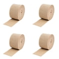 thumbnail image 1 of Ngheia 4pc Burlap Fabric Roll 58 Inch Long Fabric with Finished Edges for Table Runner Placemat, Rustic Linen Ribbon for Wedding Crafts Decorating, No Fraying, 1 of 3