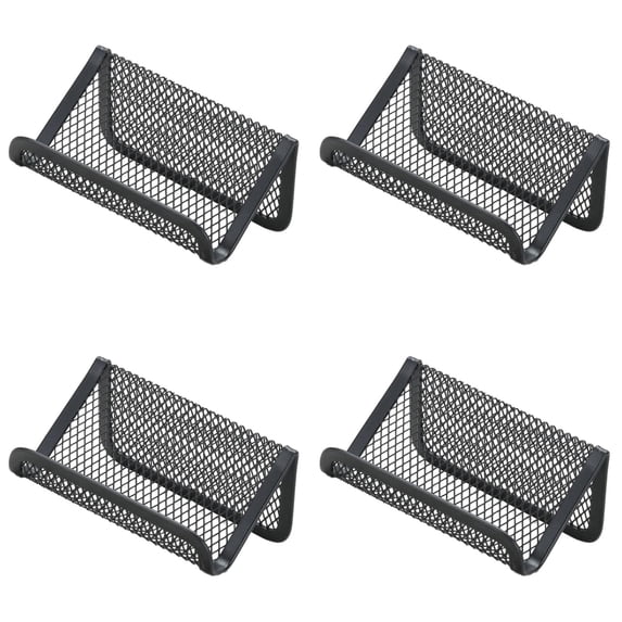 Ngheia 4pc Card Holder for Desk, Desk Organizers and Accessories Card Holder for Desk Business Card Display & Storage Rack Desktop Card Organization Tool