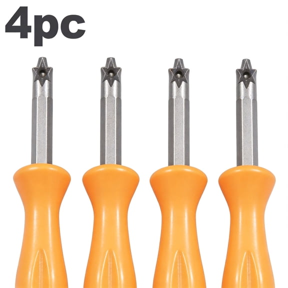 Ngheia 4pc T8 Torx Screwdriver Security Tamper-Proof with Hole for MacBook Xbox One Controller Macbook, Precision Repair Tool for Electronics Small Appliances
