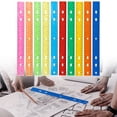 thumbnail image 1 of Ngheia 5pc Flexible Ruler, Soft Ruler, 14 Inch Soft Bendable Ruler Transparent Flexible Measuring Ruler for S-chool Classroom, 1 of 9