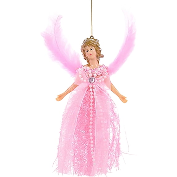 Ngheia 7.5-inch Christmas Tree Pendant Fabric Angel