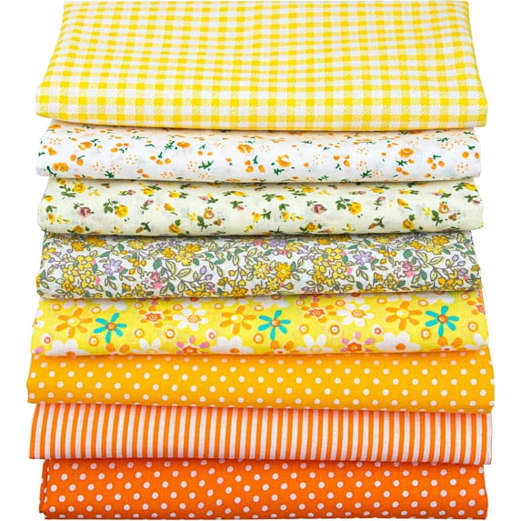 Ngheia 7PCS Fabric Bundle Patchwork Quilting Sewing Patchwork DIY