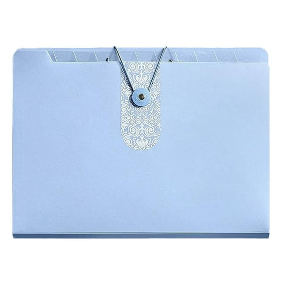 Ngheia 8-Compartment Folder Bb: Spacious and Organized for Papers, Documents, or scholwork – Durable Cover with Secure Clasps, Ideal for Office or Student Use, One Notebook Included