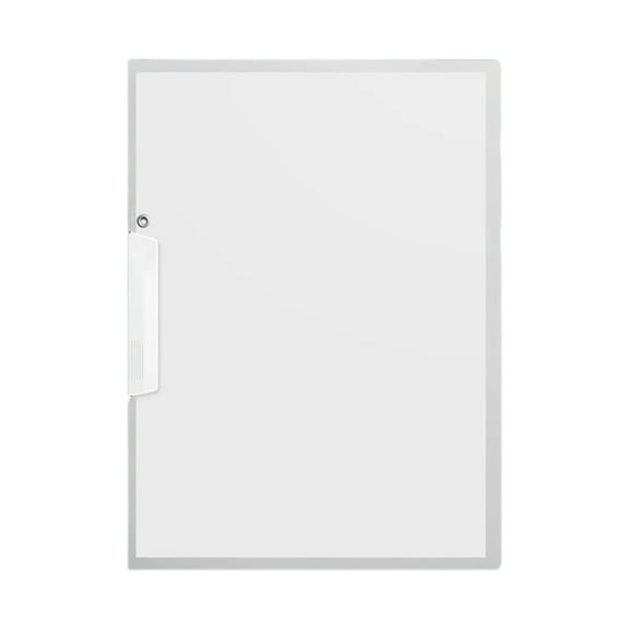 Ngheia A4 Color Rotating Side Opening Folder White, 1Pcs Report with Swing Clip Plastic Folders with Clip for and Letter Size Paper Report Folder Presentation for Schol Business, 1 Folder