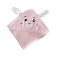 thumbnail image 1 of Ngheia Bath Towel Cape Pink Long-Eared Rabbit, Towel Hooded Towel Towel for Boys Girls Muslin Washcloths Reusable Infant Wipes Set, 1 of 9
