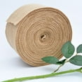 thumbnail image 1 of Ngheia Burlap Roll 58 Inch Long Fabric with Finished Edges for Table Runner Placemat, Rustic Linen Ribbon for Wedding Crafts Decorating, No Fraying, 1 of 3